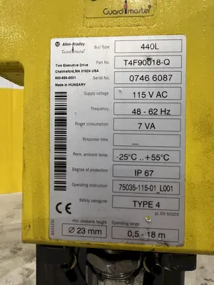 CHERRY INDUSTRIAL HYDRAULIC PALLET CLAMP &  INVERTER ROLLOVER MACHINE: STOCK #20092