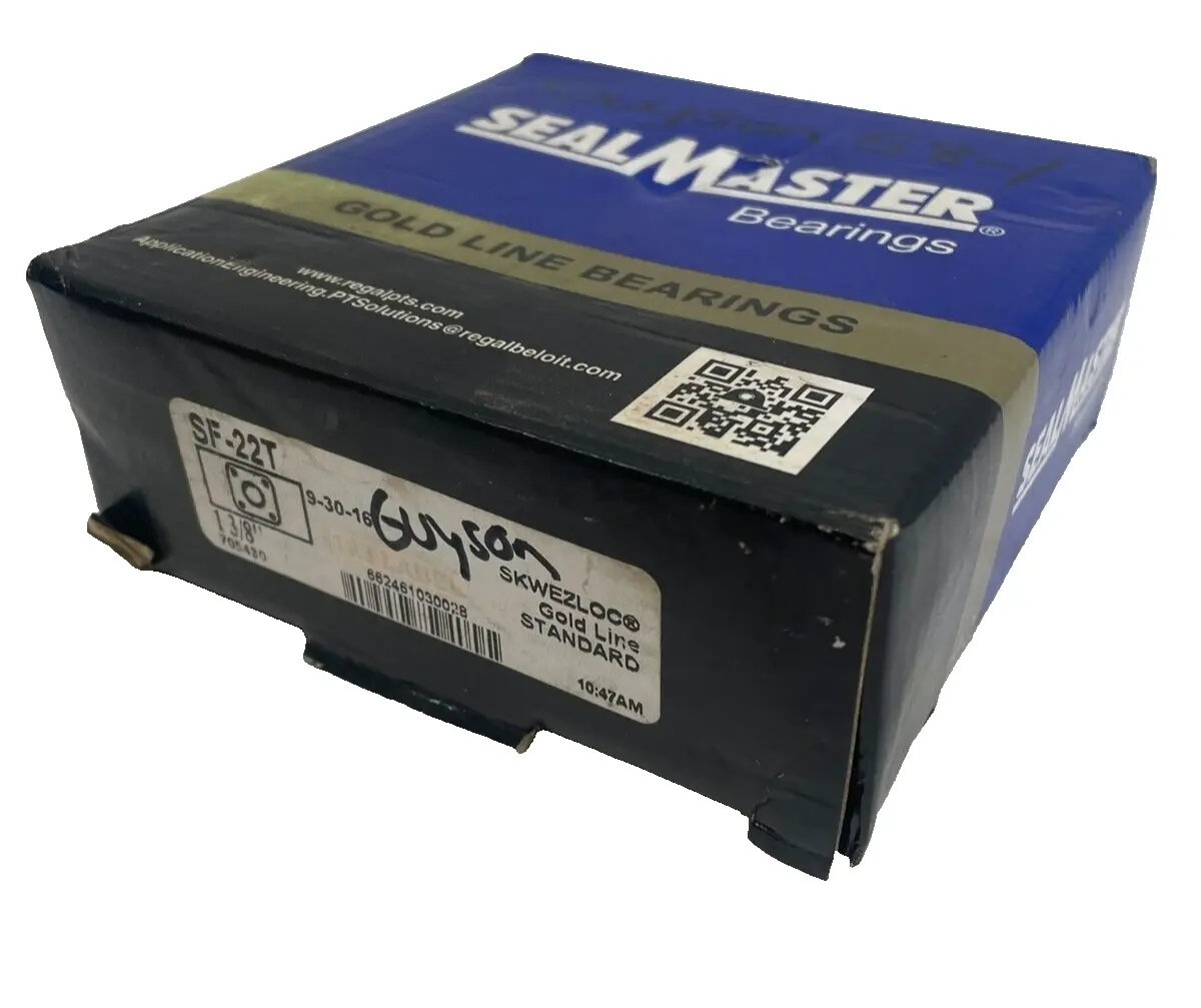 NEW SEALMASTER SF-22T FLANGE MOUNT BEARING 1-3/8" SF22T