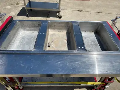 Used Adcraft Used Adcraft ST-120/3 48 1/2" Hot Food SteamTable w/ 3 Open Wells 120V - Shed Steam Tables (Food) Illinois US | Falcon Restaurant Supply #1376139