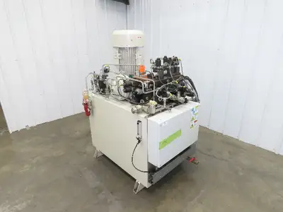 Voith IPC 5-50 101 2-Pump Hydraulic Power Unit 100 Gal 20 GPM 3000 PSI 40Hp 480V