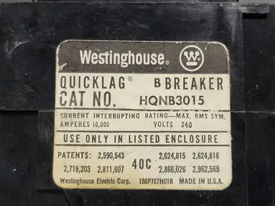USED WESTINGHOUSE HQNB3015