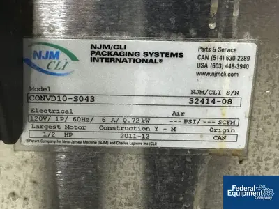 USED NJM/CLI 4" X 120" NJM CLI Slat Conveyor
