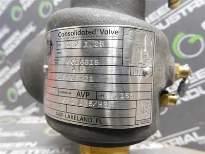 GE Dresser 1543F-21 Consolidated Valve 1 X 1.25 592 Lbs/hr 25 Set Pressure Used