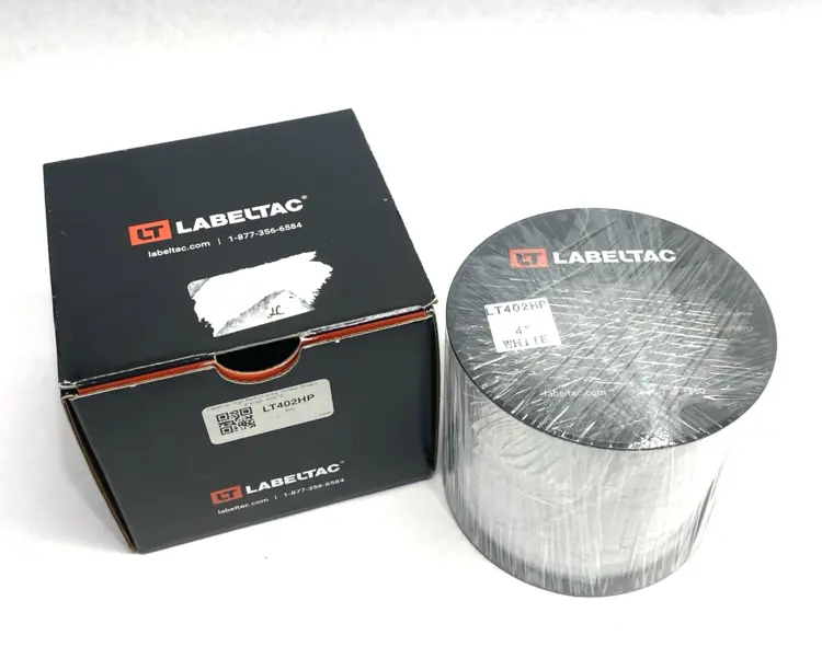 Used LABELTAC PRO MODEL HIGH PERF. 10 YEAR VINYL LABEL WHITE, 4" X 150'/ROLL Blank Label Michigan US | Maverick Industrial Sales #1093032