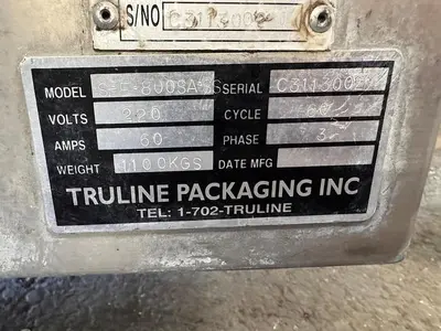 USED TRULINE PACKAGING INC SFE-800SAS