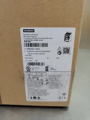 USED Siemens 3RW5527-1HA16 Soft Starter, 93A, 110-250VAC, 200-690V