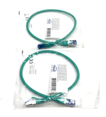NEW VALUE S/FTP ETHERNET PATCH CABLE GREEN 0,5M