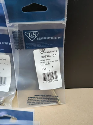 Lot Of 10 T&S 009306-20 Valve Stem Packing Seal Not Included