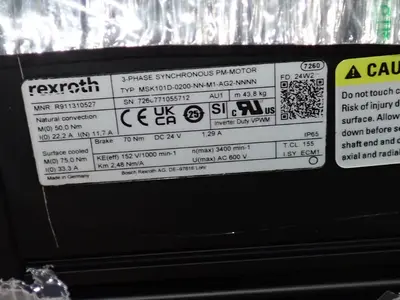 Used REXROTH MSK101D0200NNM1AG2NNNN Motors (misc) Ohio US | HGR 24 #887293