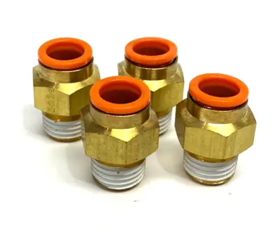 New | in-Stock SMC Male Push-to-Connect Fitting 3/8" In Tube 1/4" NPT Pump & Valve Parts Michigan US | Maverick Industrial Sales #1495896