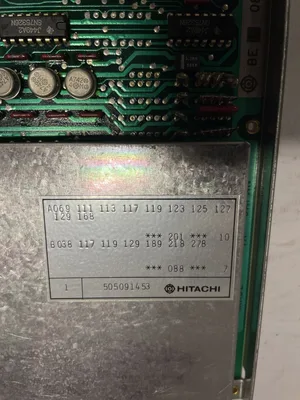 Hitachi 505091453 BEL-0850-02 PCB/Circuit Board with Spare Chip