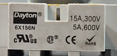 Dayton 1EHB1 relay with Magnecraft socket 24 VDC Loc4B47