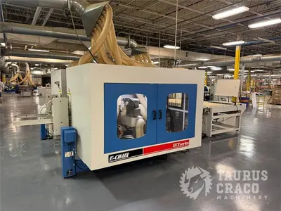 Used 2019 E-CHAIN ECT-48S ANGULAR DOUBLE END-TENONER LINE Woodworking Tenoners Ontario CA | Taurus Craco Machinery Inc #1314188