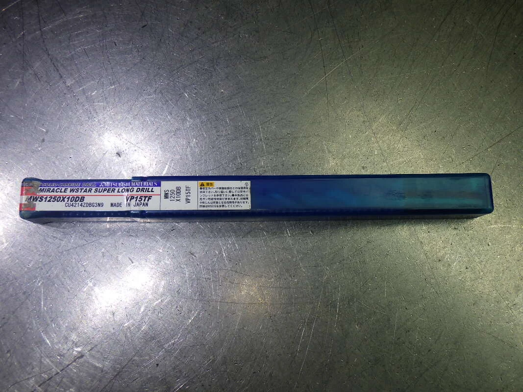 Mitsubishi 12.5mm Coolant Thru 10xD Carbide Drill MWS1250X10DB VP15TF (LOC2903D)