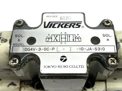 USED TOKYO KEIKI SOLENOID DIRECTIONAL CONTROL VALVE