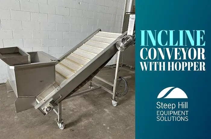 Incline Conveyor with Hopper