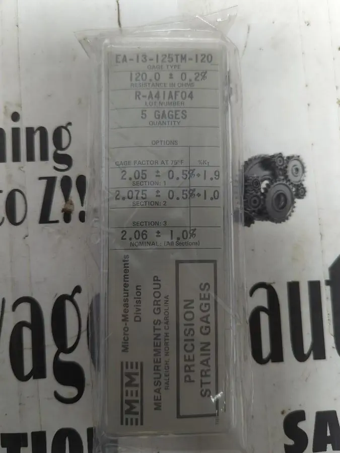 New | in-Stock MICRO-MEASUREMENTS EA-13-125TM-120 Transducers | Surplus Asset Holdings #1226627