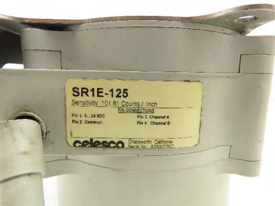 Celesco SR1E-125 String Pot Encoder Position Sensor 125" Range  *Broken Plastic*