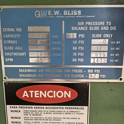 USED BLISS C-110