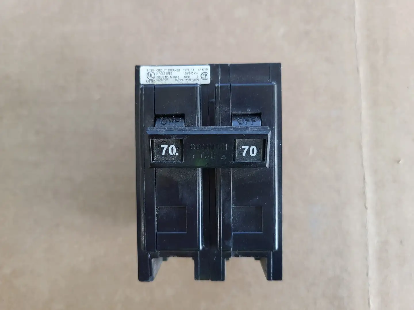 USED CUTLER-HAMMER TYPE BA