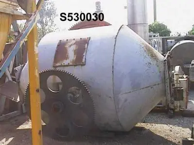 Mixer, Conical, 150 CF, C/st, Dbl Cone, 10 HP, Light Duty, #S530030