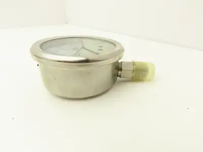 Pressure Gauge 0-200 PSI 316SS Glycerin Filled ASME B40.1 Lot of 9 1/4" NPT