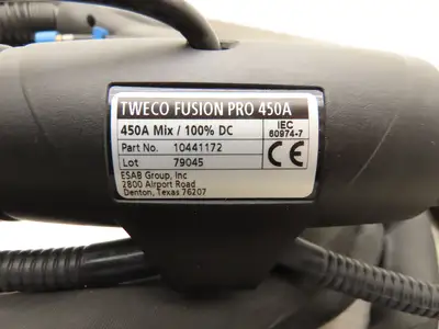 Tweco 10441172 Mig Welding Gun 450A Fusion Pro Water Cooled 15'