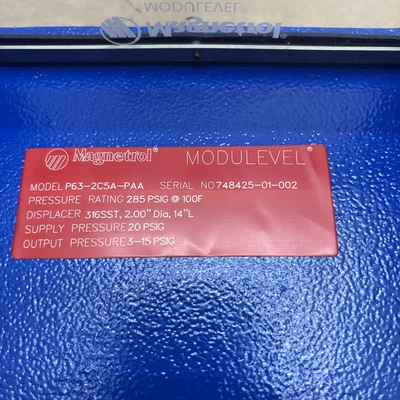 New | in-Stock MAGNETROL P63-2C5A-PAA Miscellaneous MRO Indiana US | J&J Industrial Supply #1324565