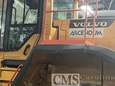 USED 2019 VOLVO L220H LOADER WITH LOG FORKS