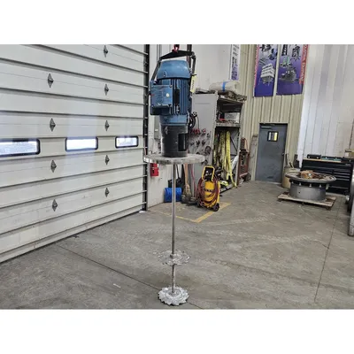 Used 20HP Stainless Steel Flange Mount High Speed Disperser Mixer Direct Drive