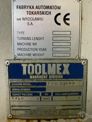 USED 2005 TOOLMEX TUR 630 MN