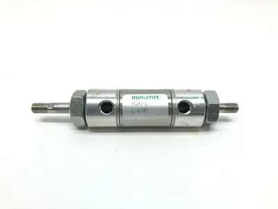 USED NUMATICS 6" LONG (END TO END) DOUBLE ROD CYLINDER, 1/2" STK