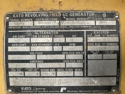 Used KATO 800-685361111 Generators Texas US | Apollo Electric #1514467