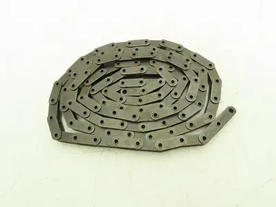 C-2050 Double Pitch Hollow Pin Roller Chain Conveyer 1.25" 10 Ft Length