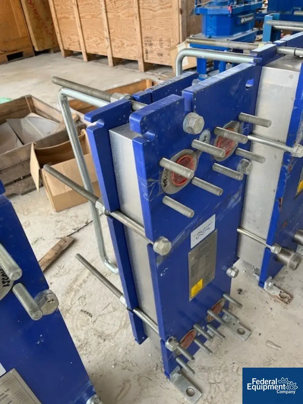 New | in-Stock Alfa Laval 48 Sq Ft Alfa Laval Plate Heat Exchanger, S/S, 150# Heat Exchangers Texas US | Federal Equipment Company #1337731