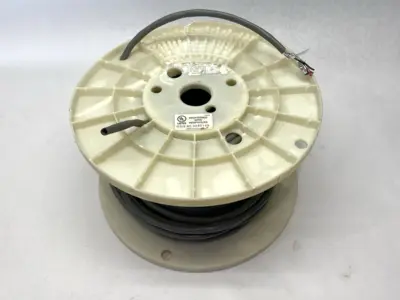 USED BELDEN PLTC CABLE 2 PAIR 18AWG SHIELDED 300V SPOOL OF 120'