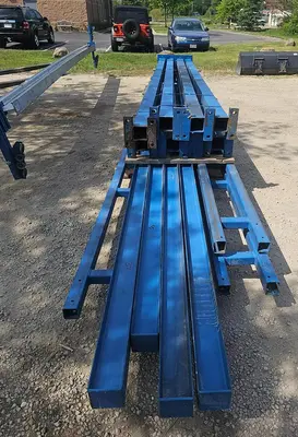 USED GORBEL 1/2 TON ALUMINUM BRIDGE FREESTANDING CRANE