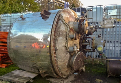 7,000L S/S Limpet 1/2 coiled Reactor