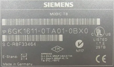 USED SIEMENS 6GK1611-0TA01-0BX0 MOBILE COMMUNICATOR & CHARGING BASE 6GK19061JB00