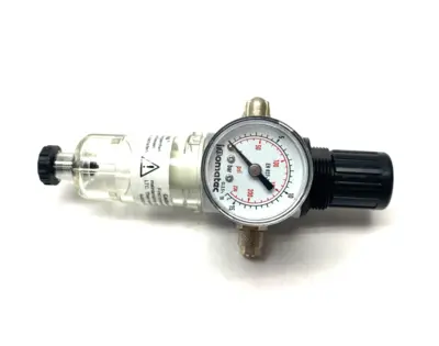 USED INNOMATEC MODULAR PRESSURE REGULATOR, LEAK TESTER, W/ GAUGE