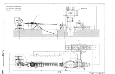 1200 Ton AP & T Blanking, Embossing & Cutoff Line