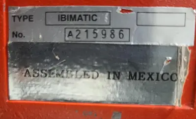 USED IBIMATIC IBIMATIC