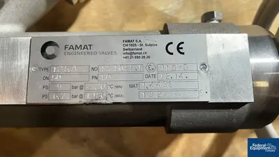 NEW Famat Engineering 2" Famat Sample Valves, 316 S/S, QTY (2)