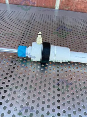 USED CHEMGLASS STAINLESS STEEL TEMPERATURE SENSOR 56 1/2" X 13 MM