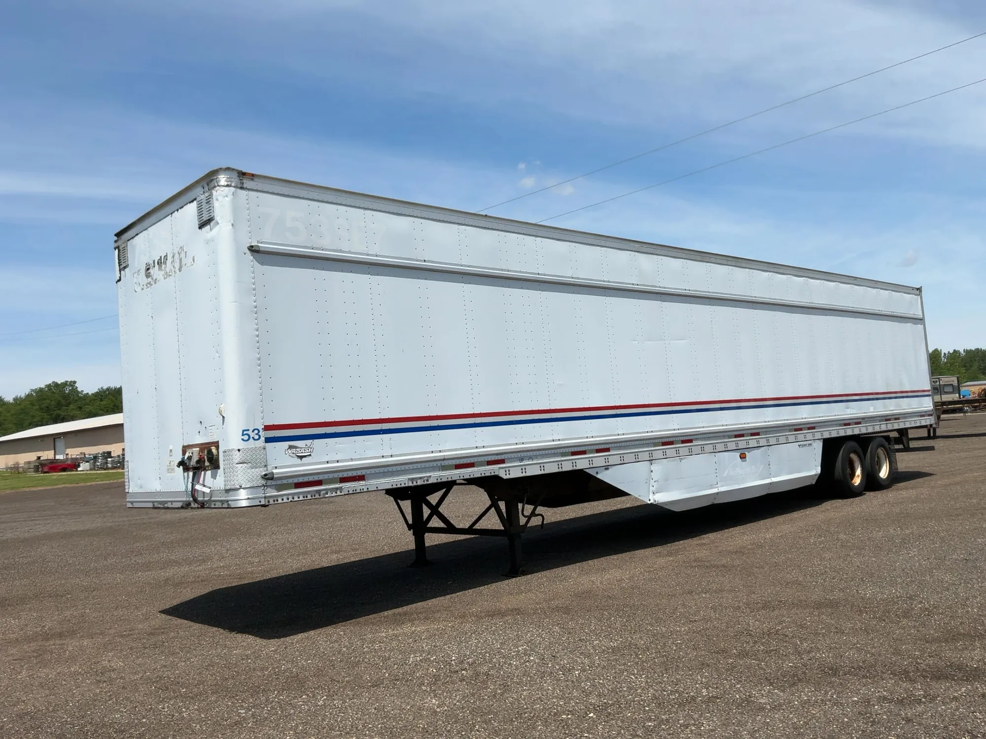 2007 Wabash 53’ Dry Van Semi Trailer
