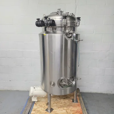 Pressure Processing Tank INOX 200 Liters 316 S/S With Bottom Mixer # 3031