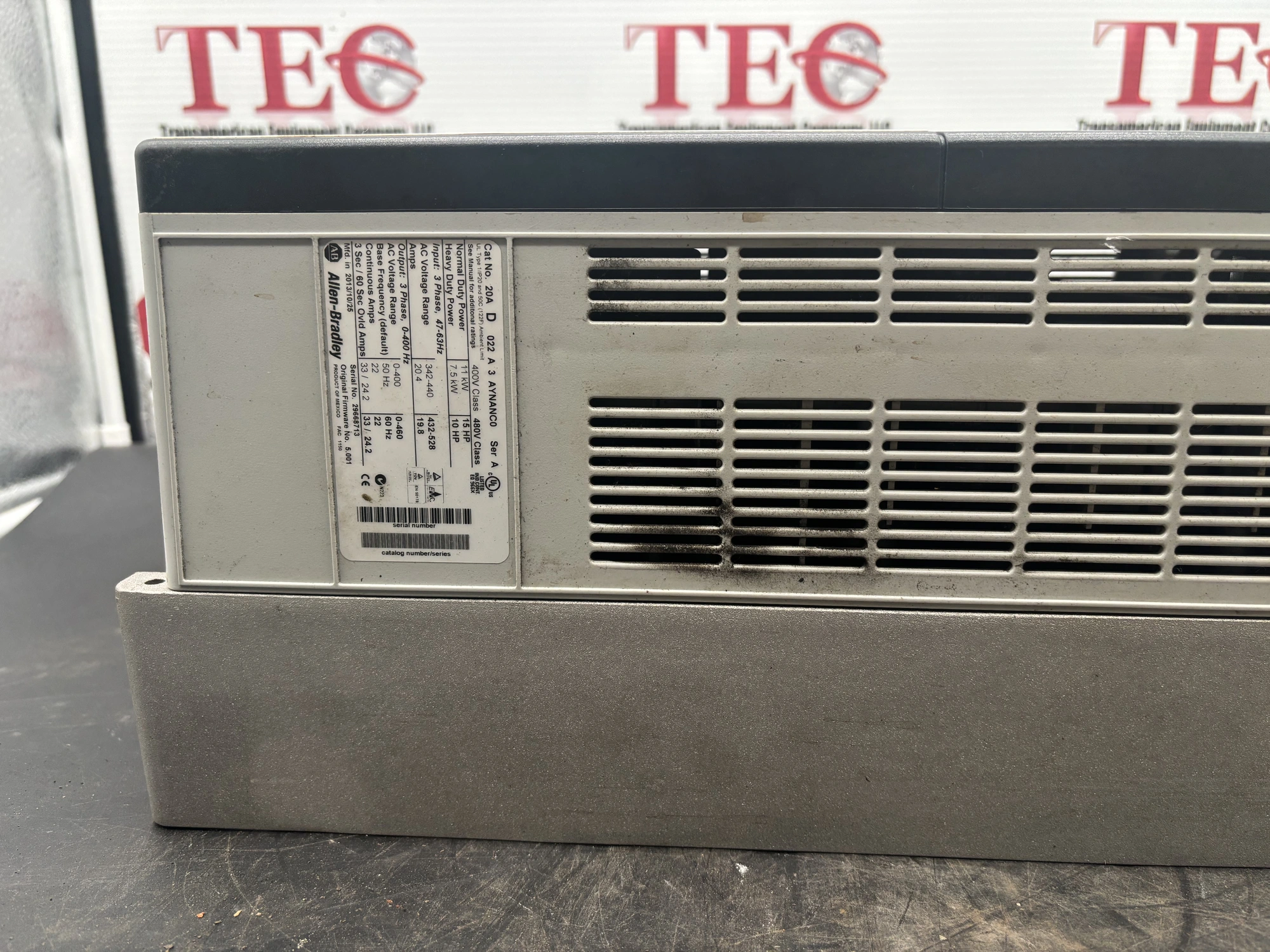 USED ALLEN-BRADLEY 20AD022A3AYNANC0 SER. A