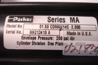 NEW PARKER CYLINDER SERIES MA 01.50 CDMAU14C 2.000