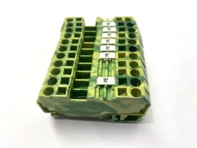 USED WAGO GROUND TERMINAL BLOCK 2-CONDUCTOR LOT OF 11
