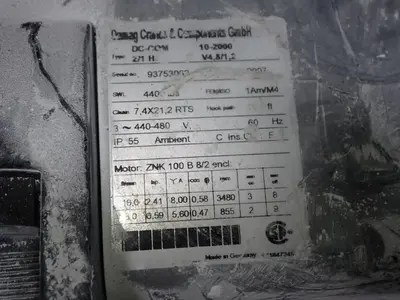 Used 2007 DEMAG DCCOM 2/1 H5 Hoists (All Types) | HGR 24 #743760